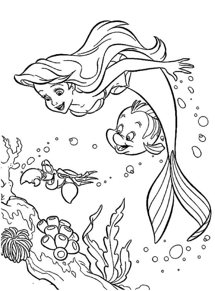 Free Disney Ariel Coloring Pages