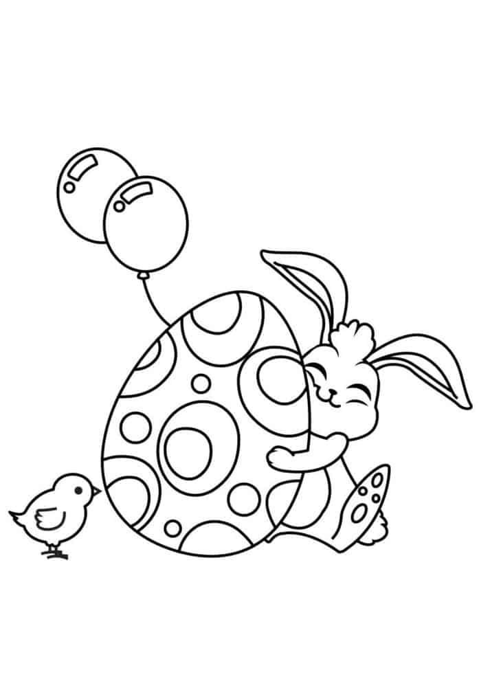 Free Easter Bunny Coloring Pages For Kids