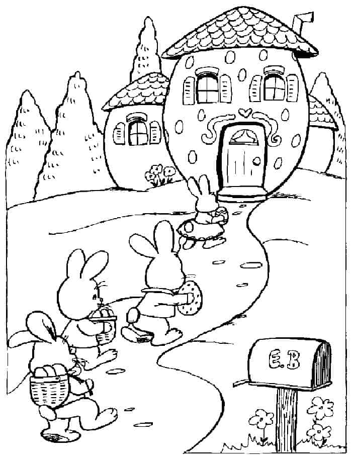 Free Easter Bunny Coloring Pages To Print