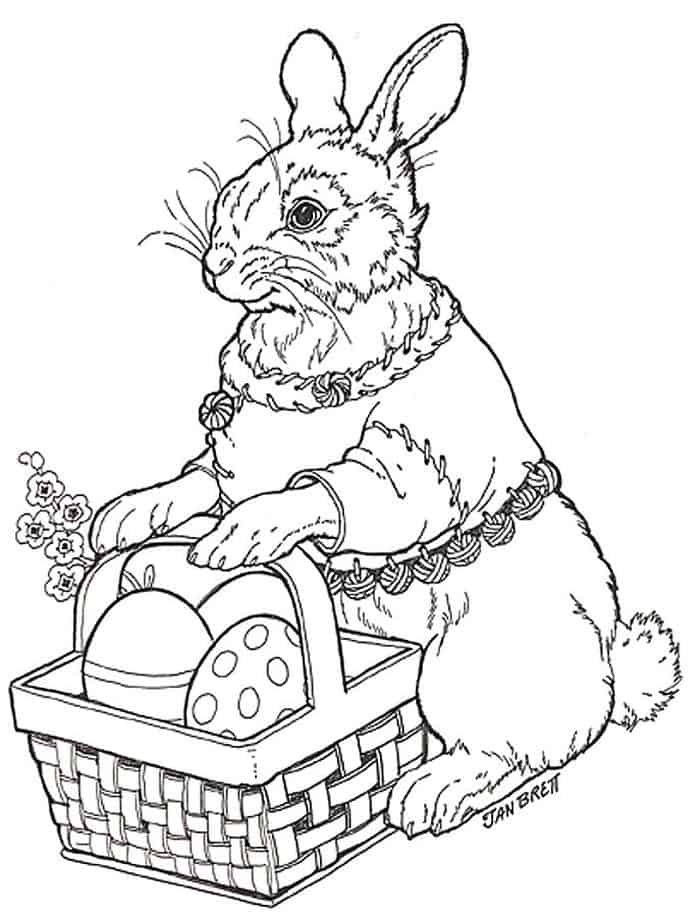 Free Easter Bunny Coloring Pages
