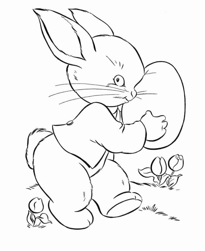 Free Printable Easter Bunny Coloring Pages