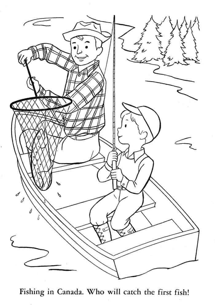 Free Printable Funny Fishing And Camping Coloring Pages For Adults