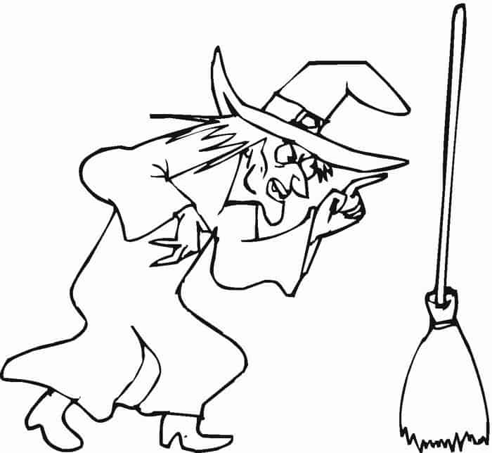 Free Printable Witch Coloring Pages