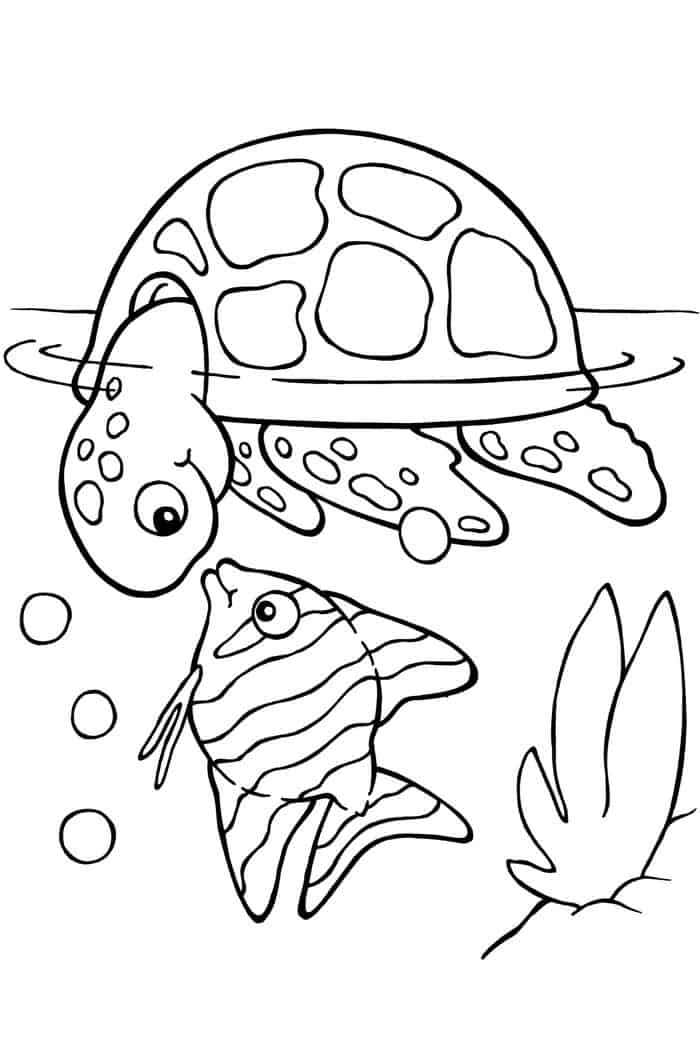 Free Sea Turtle Coloring Pages