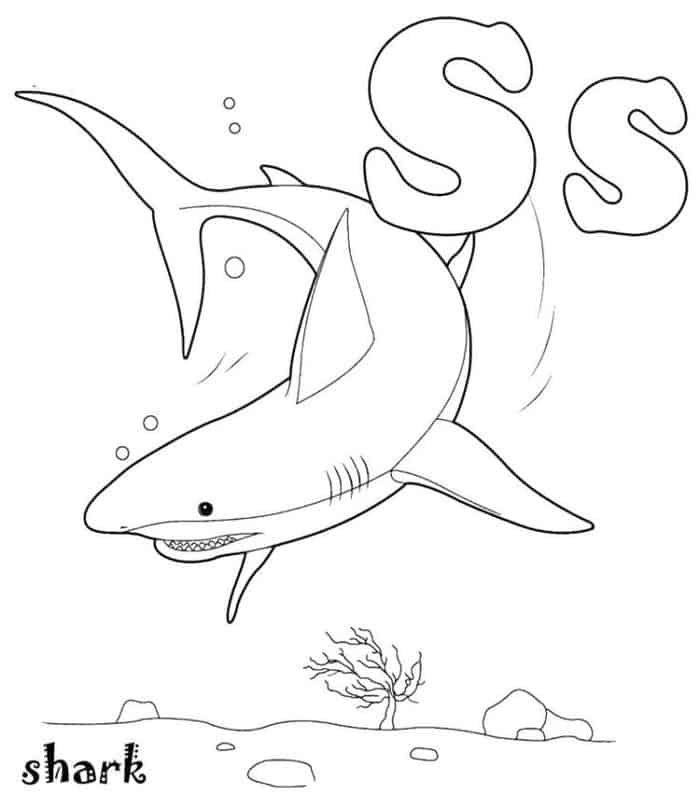 Free Shark Coloring Pages