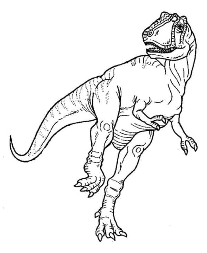 Free T Rex Coloring Pages