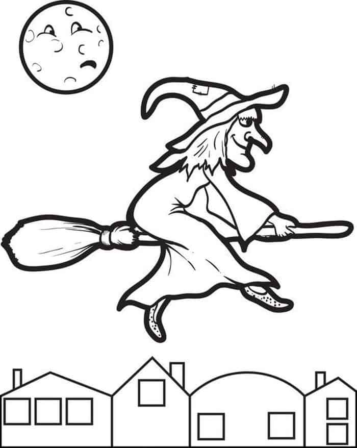 Free Witch Coloring Pages