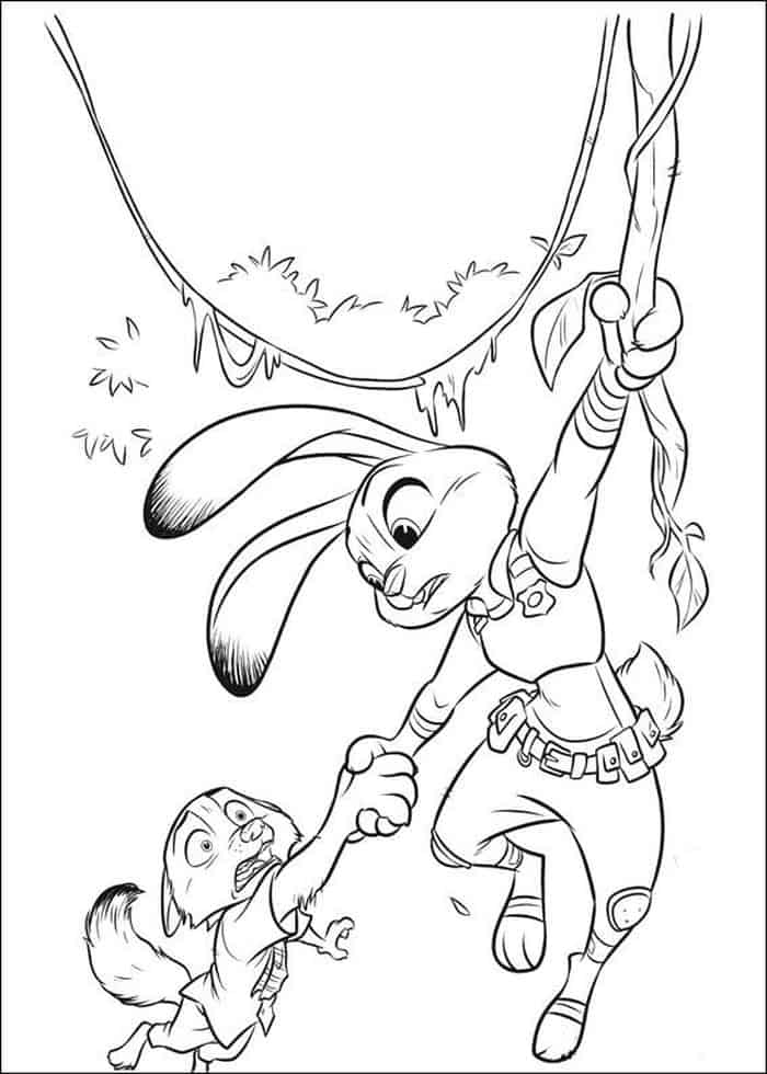 Free Zootopia Coloring Pages