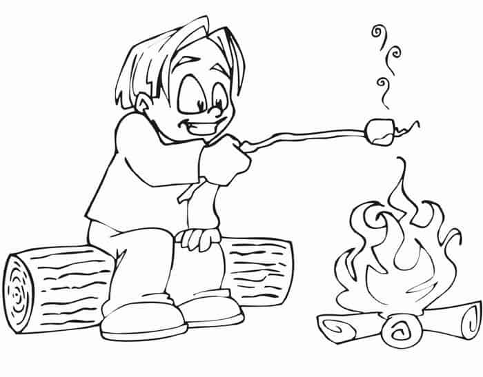 Gs Camping Coloring Pages