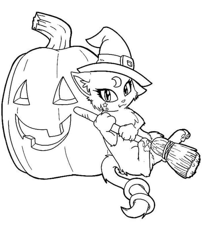 Halloween Witch Coloring Pages