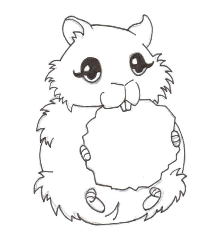 Hamster Coloring Pages Printable
