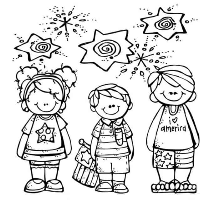 Happy 4th Of July Coloring Pages