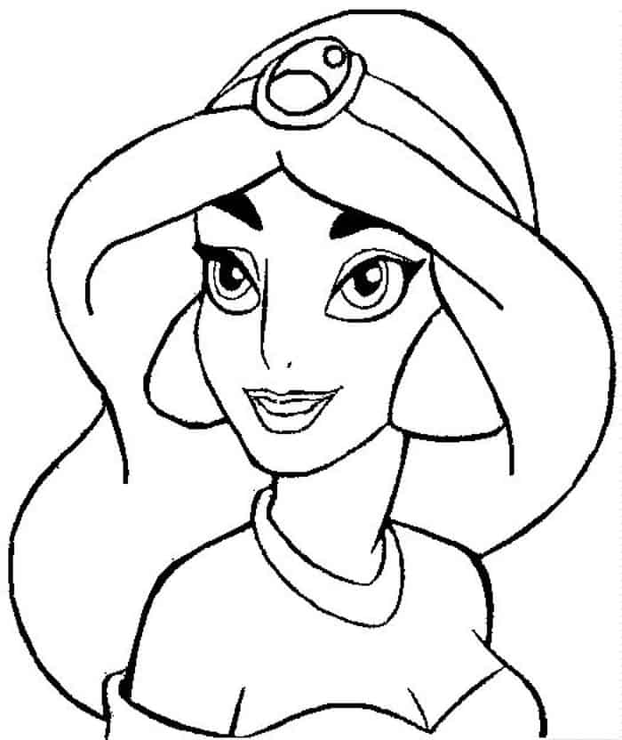 Jasmine Coloring Pages Printable
