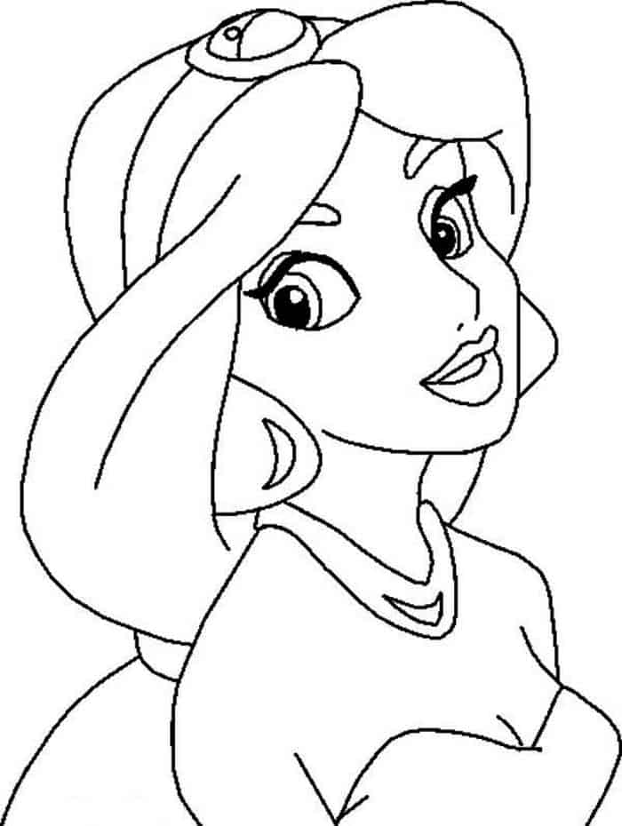 Jasmine Coloring Pages To Print Free