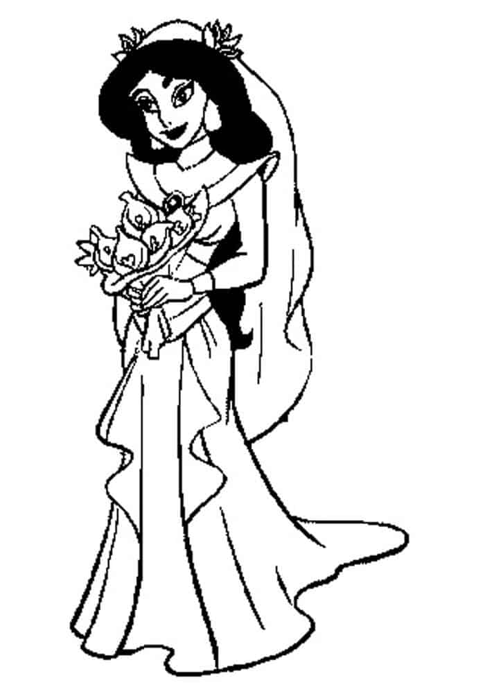 Jasmine Flower Coloring Pages
