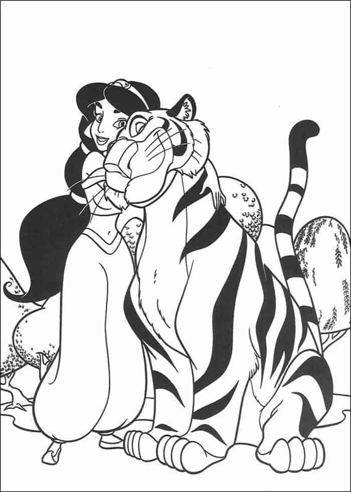 Jasmine Printable Coloring Pages