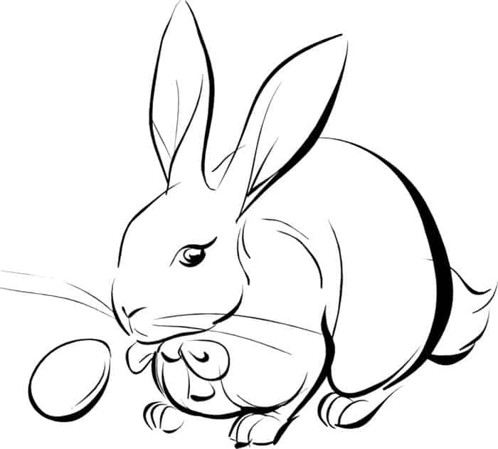 Kids Easter Bunny Coloring Pages