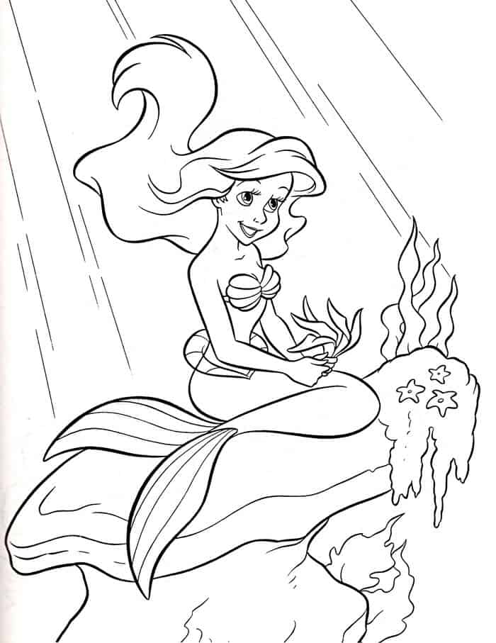 Little Mermaid Coloring Pages Ariel