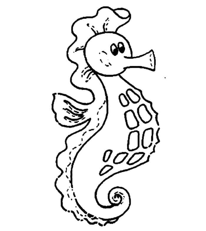 Lps Coloring Pages Fox Seahorse