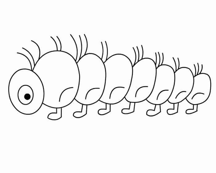 Mario Caterpillar Coloring Pages