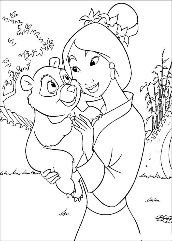 Mulan Disney Coloring Pages