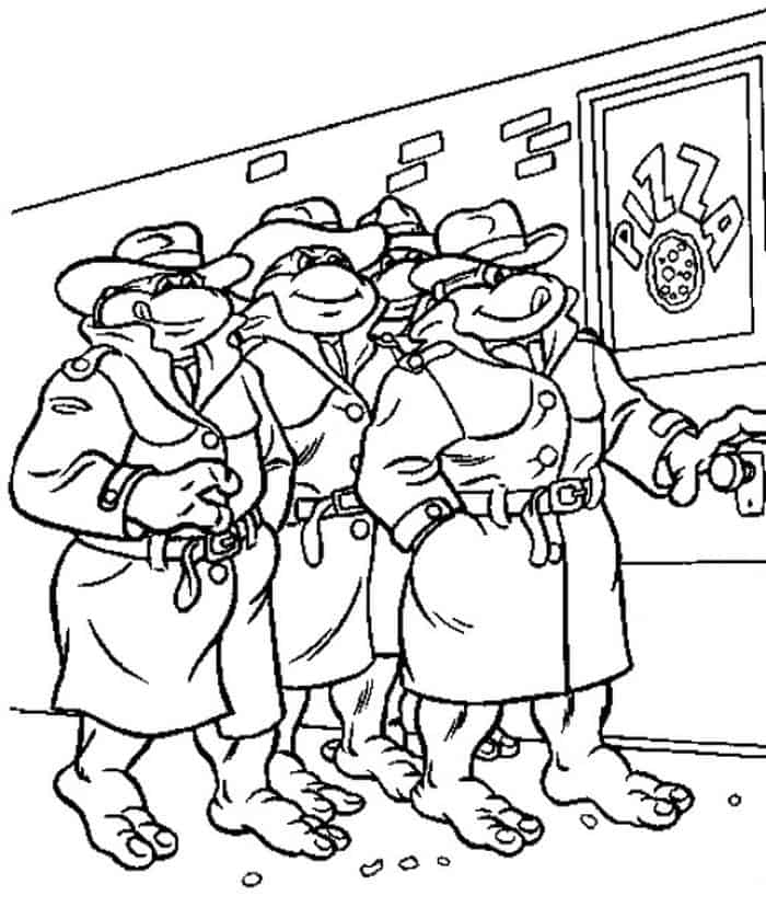 Ninja Turtle Coloring Pages Printable