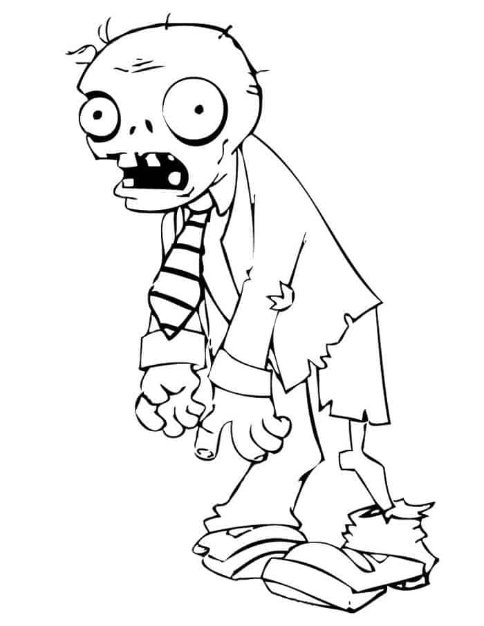 Plants Vs Zombie Coloring Pages