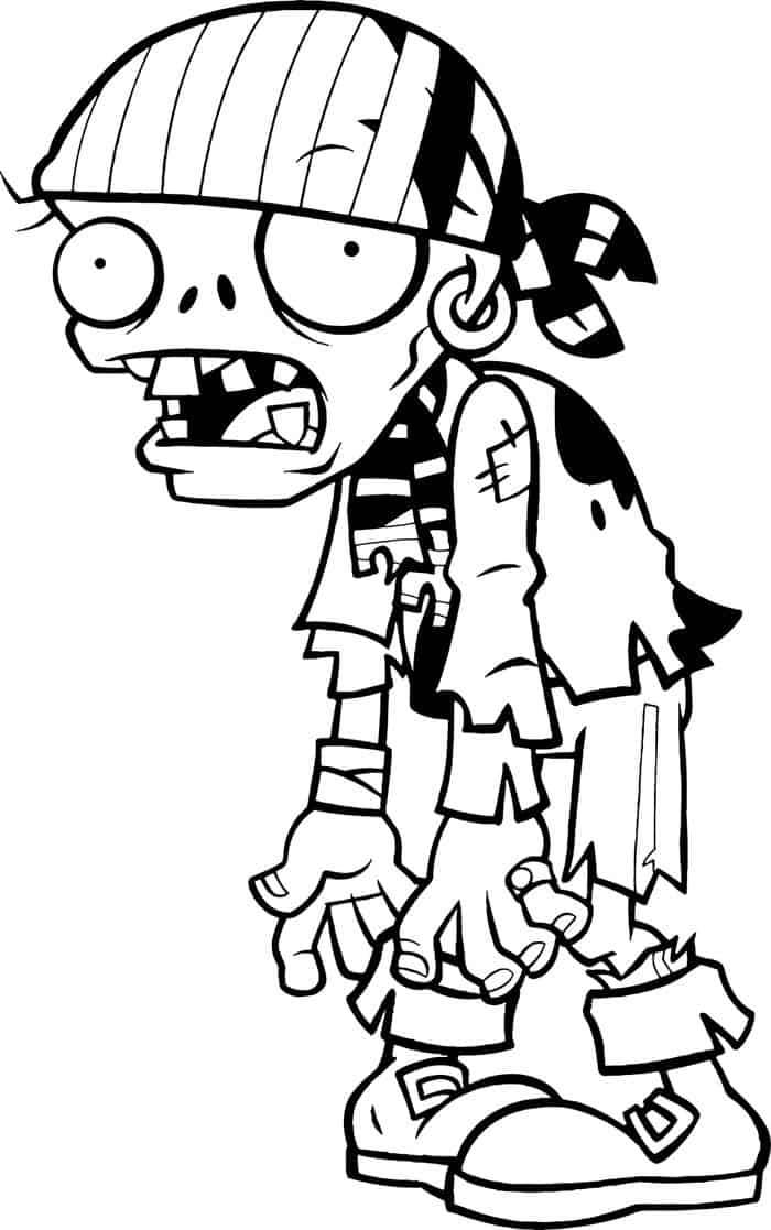 Plants Vs Zombies Zombie Characters Coloring Pages