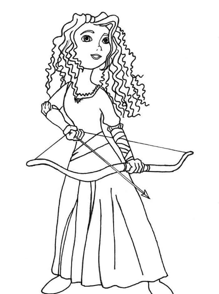 Princess Merida Coloring Pages