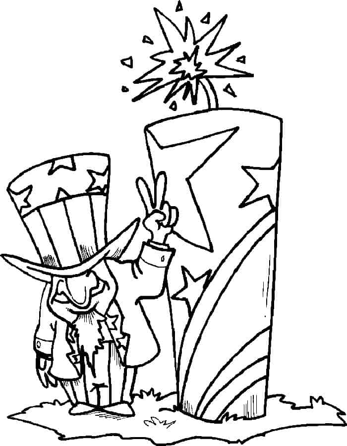 Printable Adult 4th Of July Coloring Pages