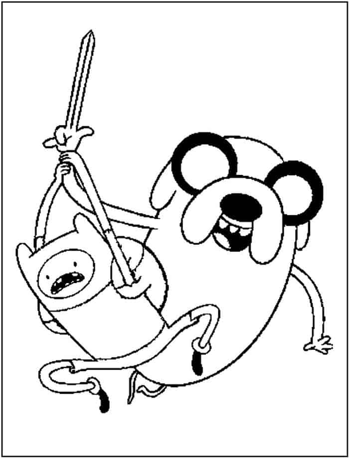 Printable Adventure Time Coloring Pages
