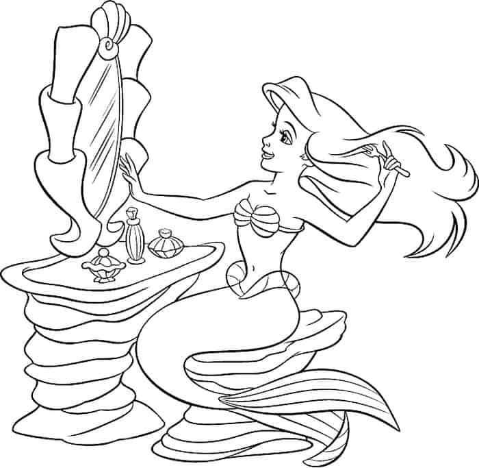 Printable Ariel Coloring Pages