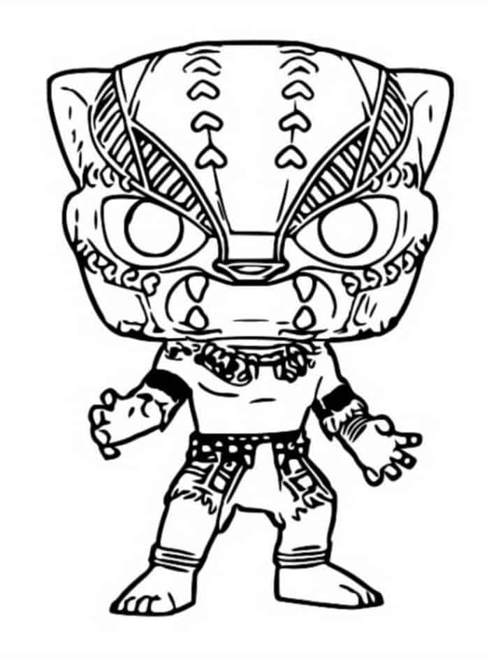 Printable Black Panther Coloring Pages