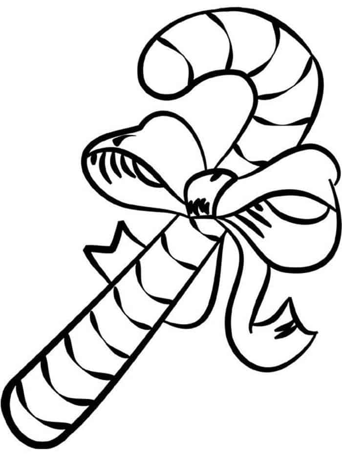 Printable Candy Cane Coloring Pages