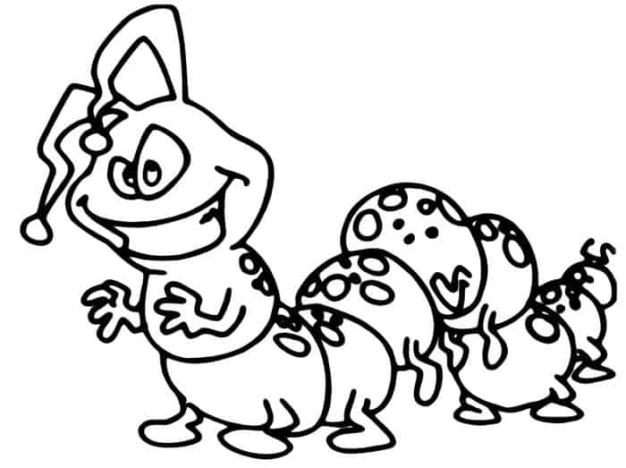 Printable Caterpillar Coloring Pages