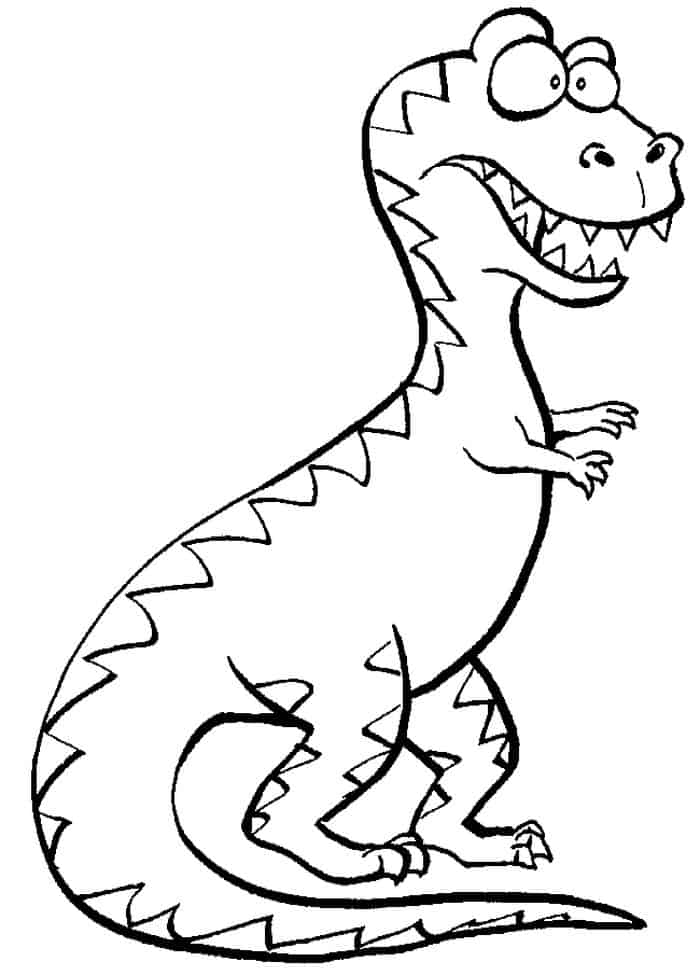 Printable Childrens Coloring Pages T Rex