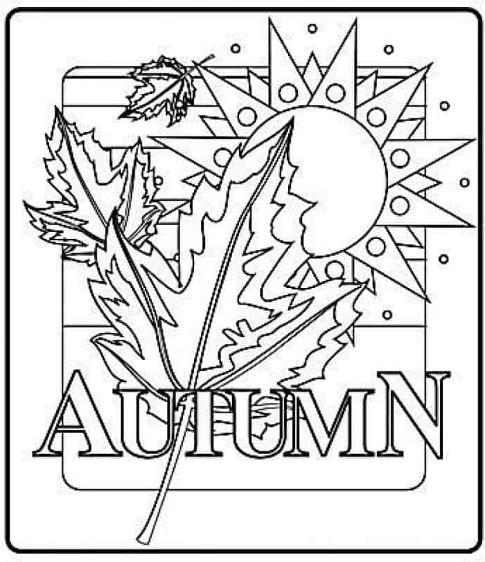 Printable Coloring Pages For Adults Autumn
