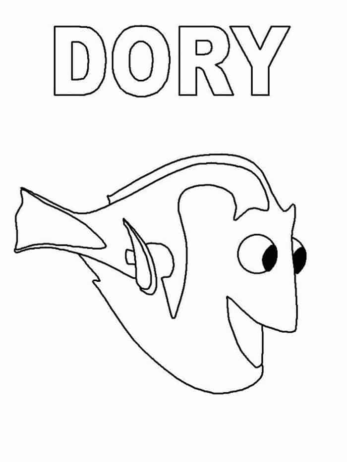 Printable Coloring Pages Of Finding Dory