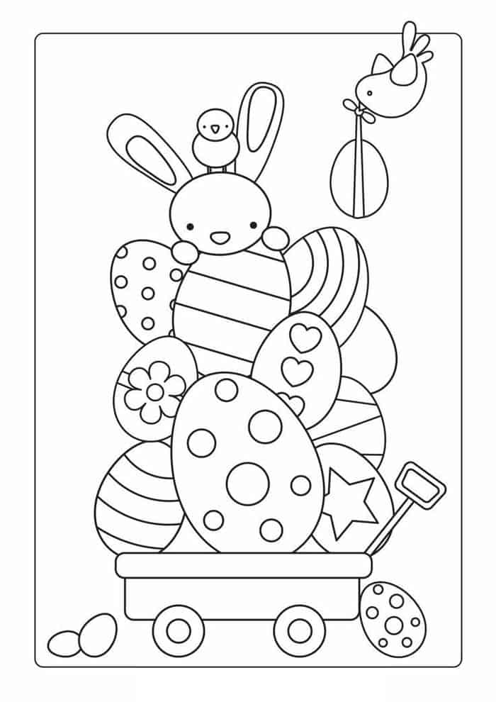 Printable Easter Bunny Coloring Pages