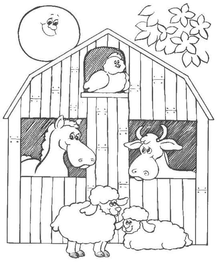 Printable Farm Animal Coloring Pages