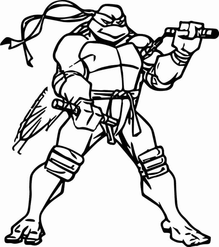 Printable Ninja Turtle Coloring Pages