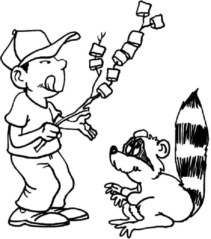Rv Camping Coloring Pages