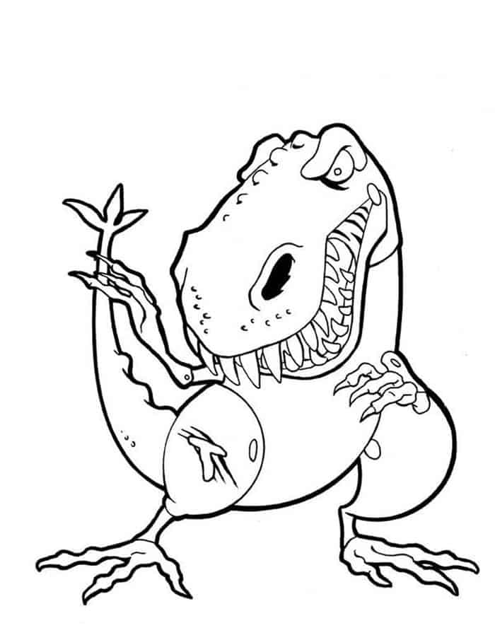 T Rex Coloring Pages Online