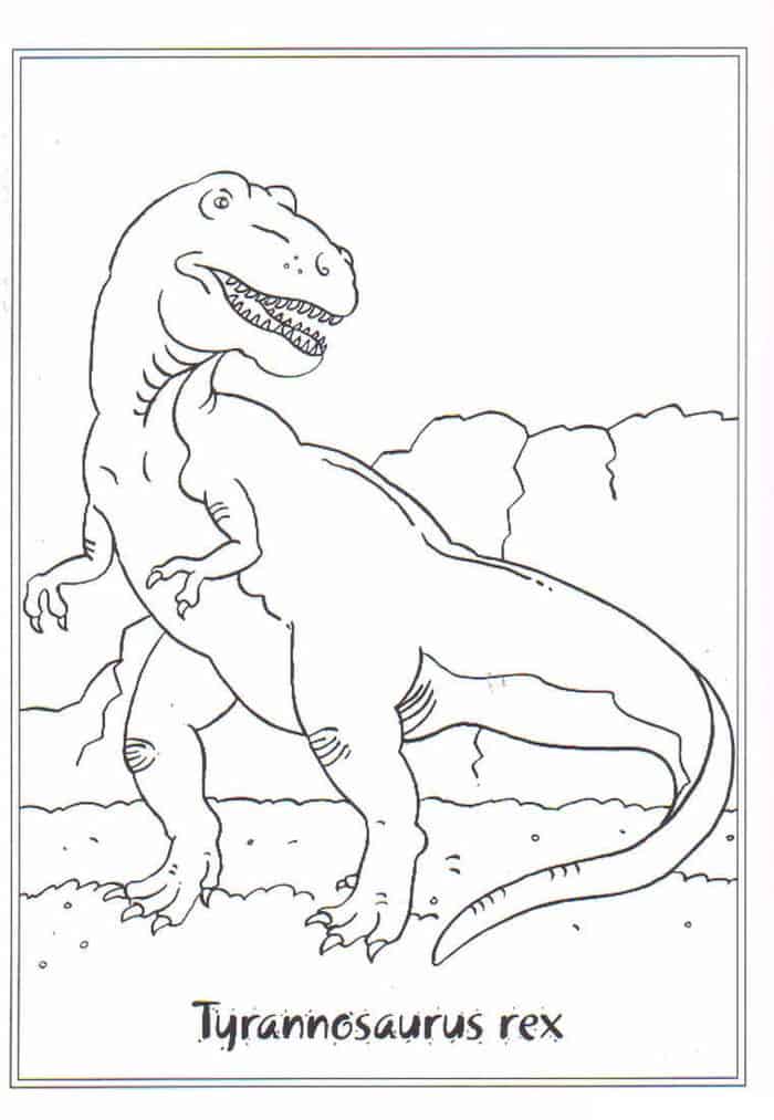 T Rex Coloring Pages To Print