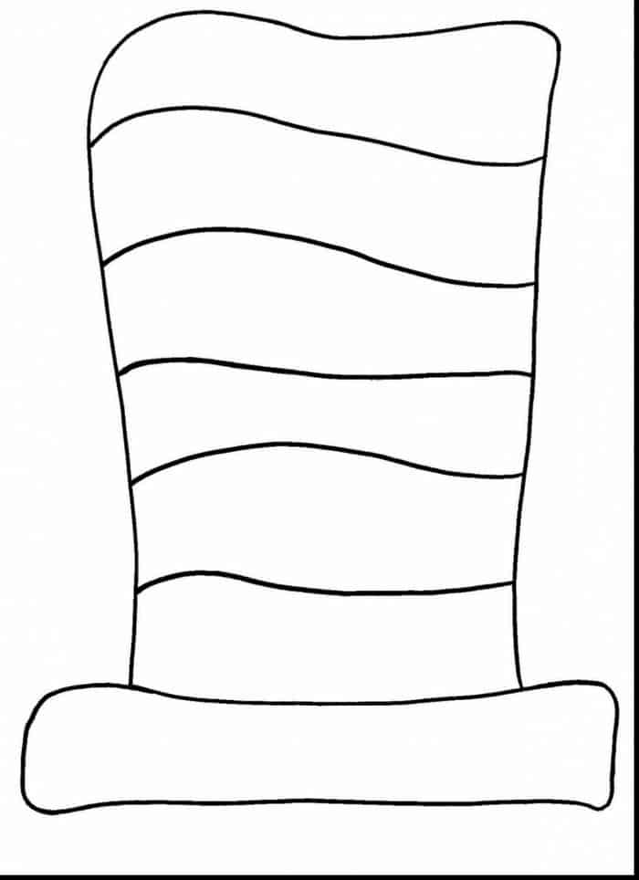 The Cat In The Hat Hat Coloring Pages