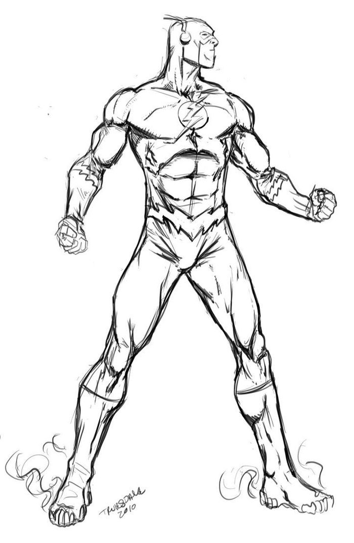 The Flash Coloring Pages Printable
