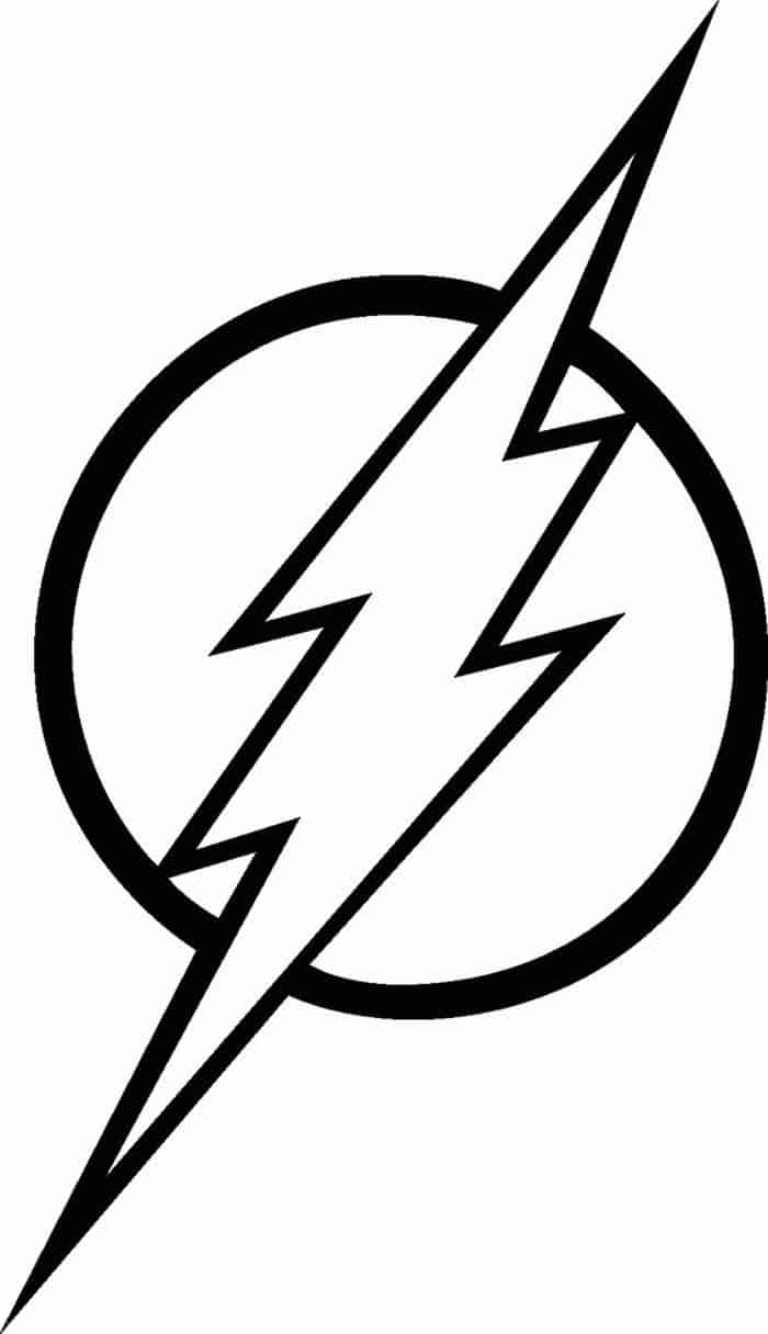 The Reverse Flash Logo Coloring Pages