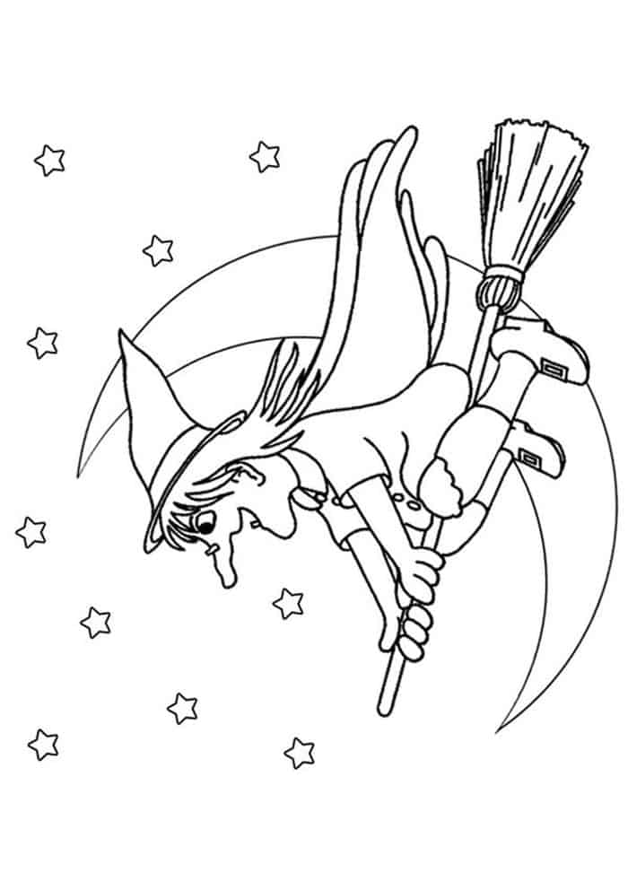 Witch Adult Coloring Pages