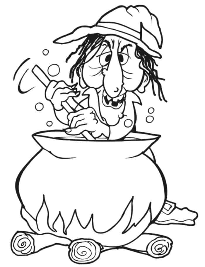 Witch Coloring Pages Printables