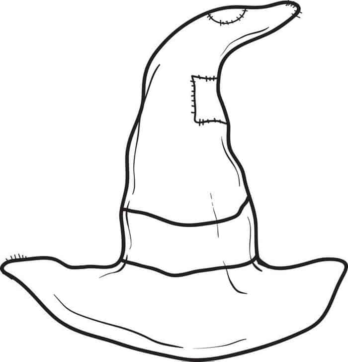 Witch Hat Coloring Pages